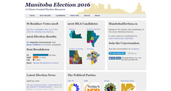 Desktop Screenshot of manitobaelection.ca