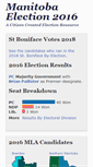 Mobile Screenshot of manitobaelection.ca